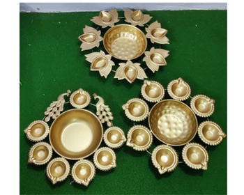 Metal Diwali Urli Diya