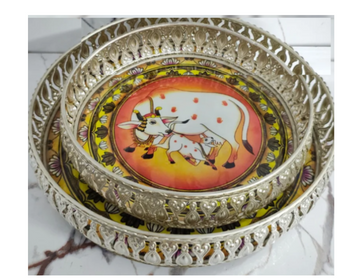 Metal German Pichwai tray