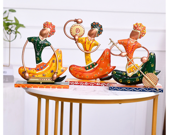 Nagpuri Musician Golden | Table Decor