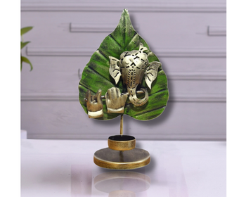 Pan Ganesh Green| Orange| Multicolor  | God Idol | Table Decor