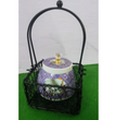 Pichwai Print Metal Basket With Jars