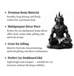 Dhyan Shiva for car Dashboard and Home | 9cms x 7cms x 11cms (LxBxH) | Car Dashboard mahayogi, adiyogi | Housewarming Gift | Car Dashboard Idol | Resin | Table Decor (Black)