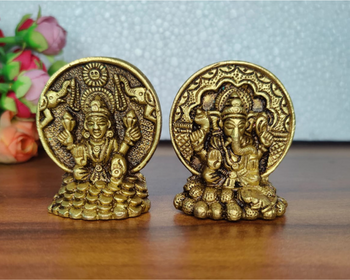 Sitting Lakshmi Ganesh Set | God Idol | Table Decor