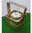 Square Shaped Metal Basket With Jars