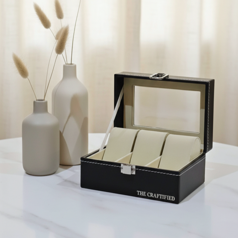Premium Watch Organizer | 6 Slots | 3 Slots | Storage Organizer