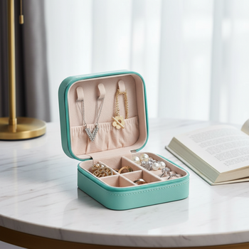 Jewellery Organiser PU Leather | jewellery organisers box | Earrings organisers | Necklace organisers | Portable Jewellery Organizer