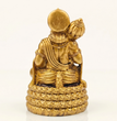 Virajman Hanuman Idol Sitting on Tail | Hanuman Murti for Car Dashboard, Home Temple & Office Decor, Housewarming, Vastu | 3.8 Inches (Antique Gold)