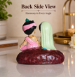 Radha Krishna Resin Idol for Car Dashboard & Home Decor | Handcrafted Mini Murti Showpiece | Spiritual Gift for Diwali, Housewarming & Puja | 10 × 6 × 9 cm