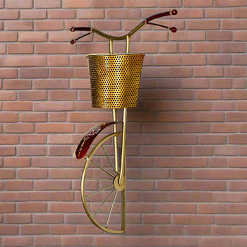 Cycle Wall Basket | Wall Decor | Metal Handicrafts | Home Decor