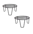 Heavy-Duty Metal Planter Circular Stand for (Set of 2) | Round stand 20 CM | Planter Stand | Garden