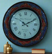 Rajasthani Painted  Clock 18 inch | Hand Painted Clock Home |  Home Decor | Clocks | Wall Decor