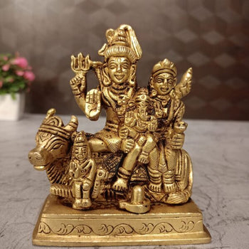 Shiv Parivar Statue | God Idol | Brass Bloom | Metal Handicrafts