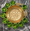 Brass Peacock Urli Diya