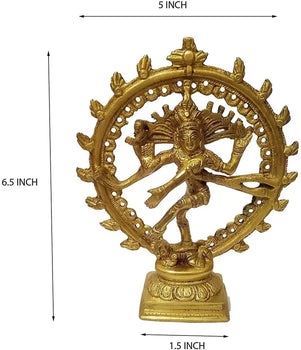 Lord Shiva as Nataraj | God Idol | Home Decor | Pooja Item | Brass | Metal Handicraft