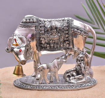 Silver Cow | Good Vibes | Spiritual | Divine | Metal Handicrafts
