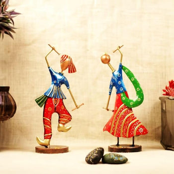 Dandiya Couple Blue | Table Decor