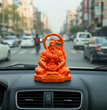 Dhyan Hanuman Resin Idol – Orange Meditation Hanuman Murti for Home Decor, Office Desk & Car Dashboard | Spiritual Gift Showpiece (8 x 6.5 x 9 cm)