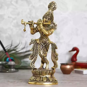 Dupatta Krishna || Table Decor || God Statue || Brass Item