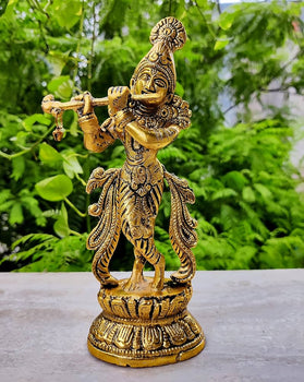 Dupatta Krishna || Table Decor || God Statue || Brass Item