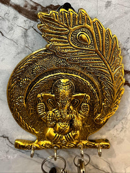 Pankh Ganesh Key Holder | God Idols | Brass