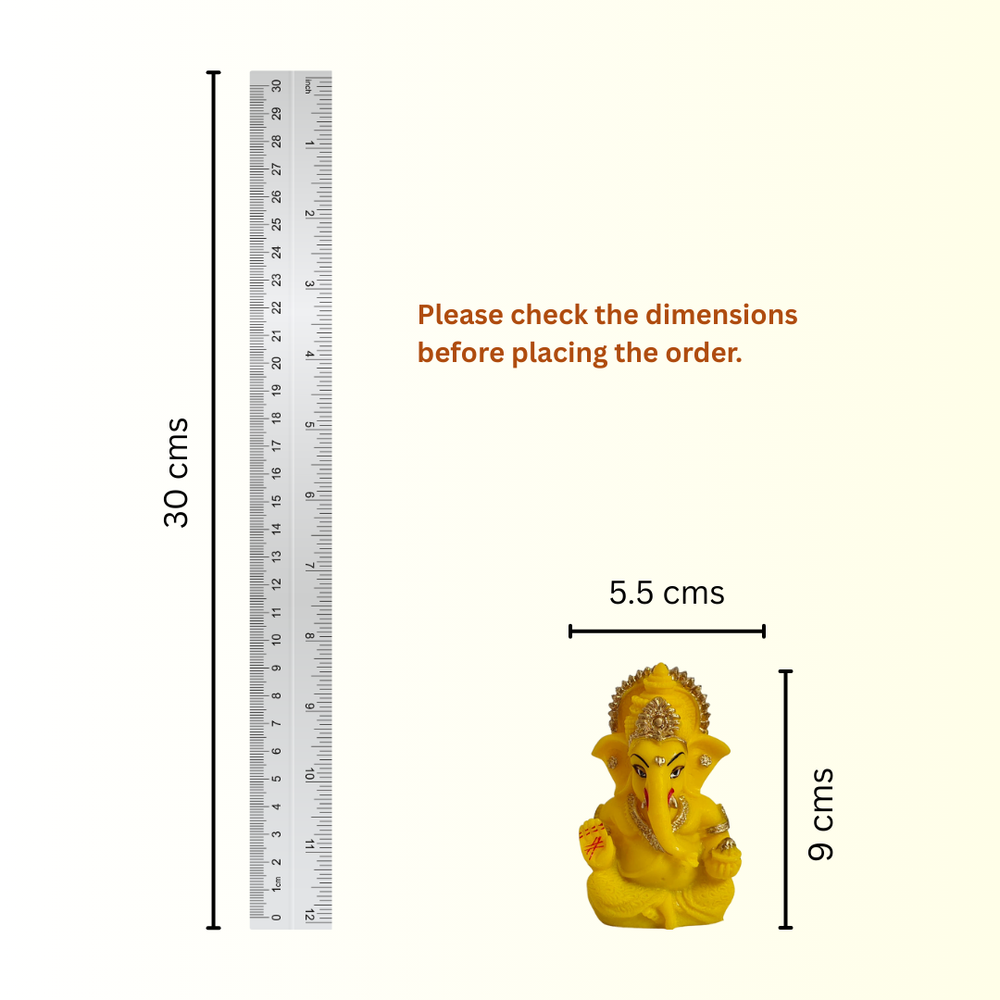 Lord Ganesha (5 colors) | Ganpati | Car Dashboard| Table Decor | God idols