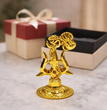 Premium Metal Shiv Trishul with Damroo, Copper, 3 Inches for Car Dashboard