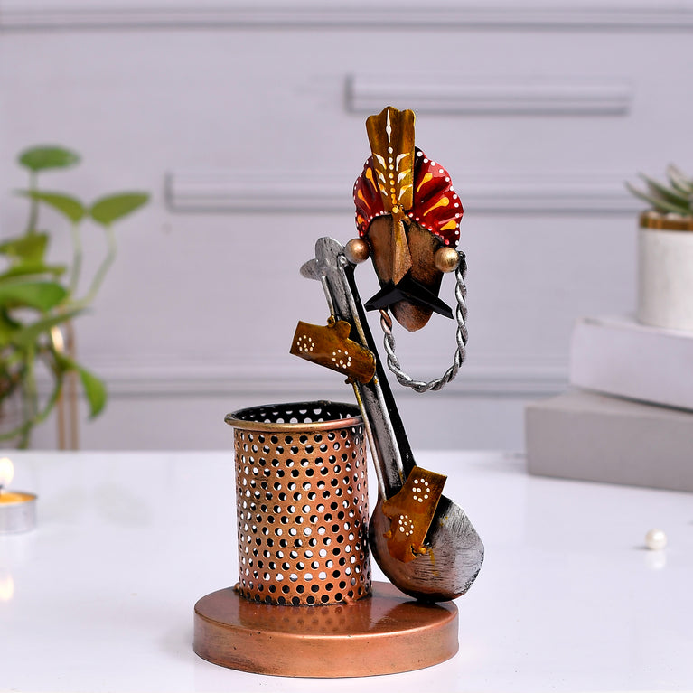 Guitar Pen Stand | Table Decor | Metal Handicraft