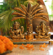 Laxmi Ganesh Statue with Khajur Tree | God Idol | Brass | Pooja Item
