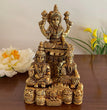 Lakshmi Pariwar | Lord Kuber Idol | God Idol | God of Wealth | Metal Handicraft | Brass | Pooja Item