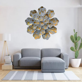 White Metal Flower Wall Decoration | Wall Decor | Artifact | Home Decor