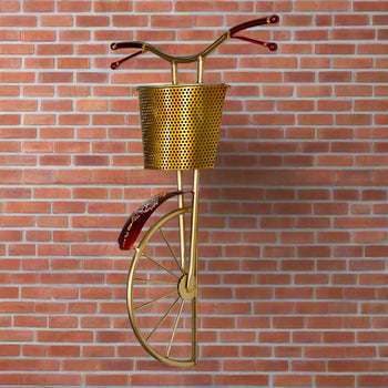 Cycle Wall Basket | Wall Decor | Metal Handicrafts | Home Decor