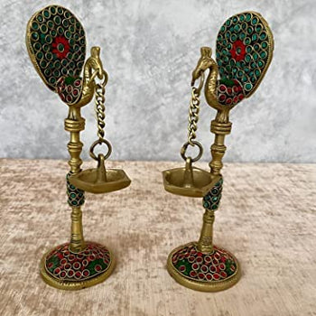Peacock Hanging  Diya | Home Decor |Table Decor