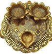 Medium Pooja Thali 2 + 1 | Pooja Items | Brass | Metal Handicrafts
