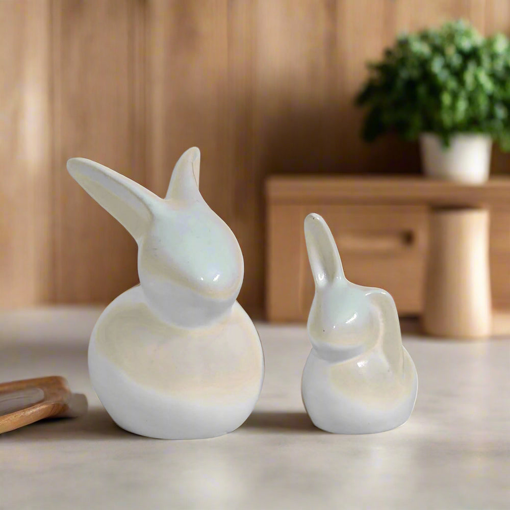 Cute Rabbit Showpiece Miniatures for Home Decor | Table Decor | Resin | Home Decor | Artifact