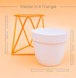 Planter Pot Stand for Outdoor | Planter Stand for Garden | Plant Stand for Home | Gamla Stand for Home | Metal Indoor Pots with Drainage Hole | Set of 1| Gardening | Planter