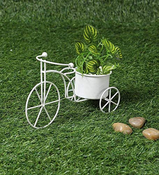Elegant Metal Cycle Planter Small | Gardening | Planters